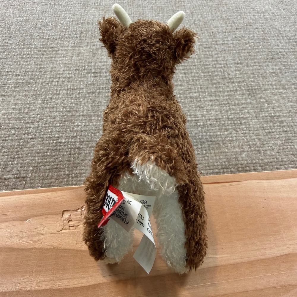 2017 Douglas Cuddle Toys Brown White cow Plush Stuffed Animal Farm 1505 7 in. - Picture 5 of 13